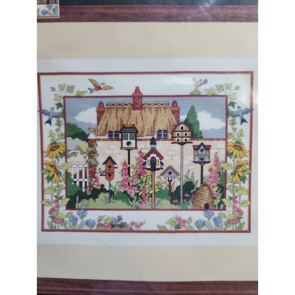 VTG NIP Dimensions Counted Cross-stitch #3804 "Fanciful Birdhouses"